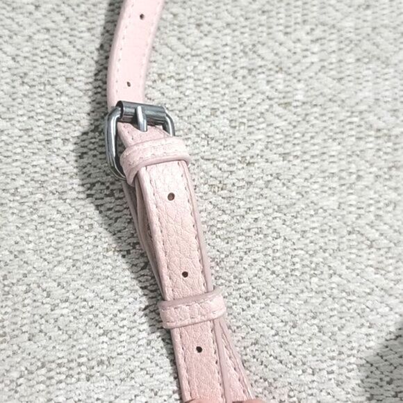 Bearpaw Blush Pink Shearing Trim Crossbody Saddlebag - Picture 6 of 12